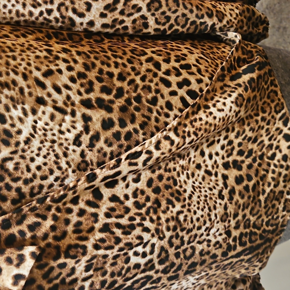 Pleione Leopard Print Neck Tie Wrap Blouse - Picture 4 of 10